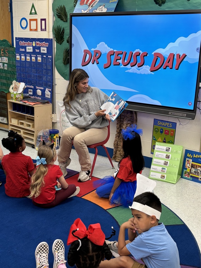 Our Pre-K students had a Seuss-tastic day celebrating Read Across America!