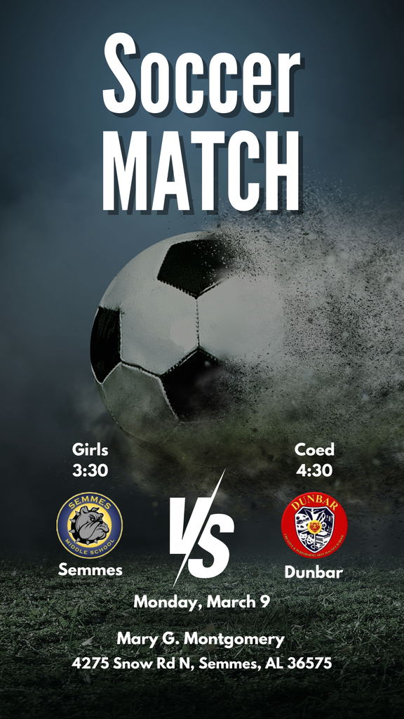 Soccer match graphic