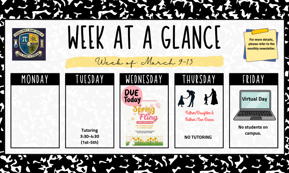 Week At A Glance