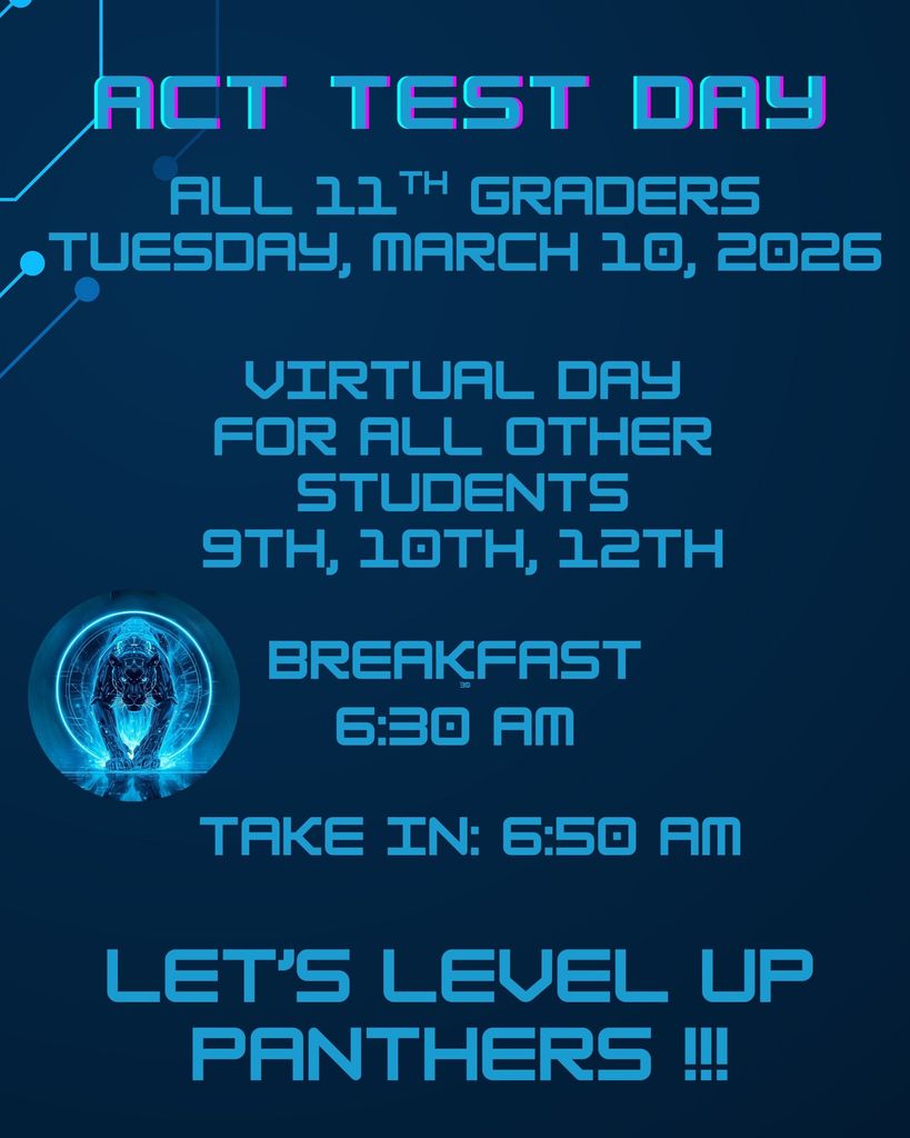 TUESDAY March 10th ACT Day