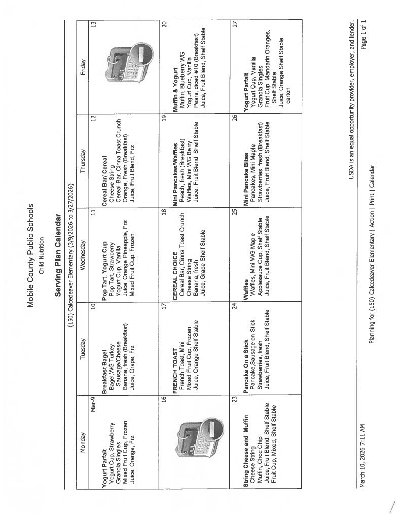 March 2026 breakfast