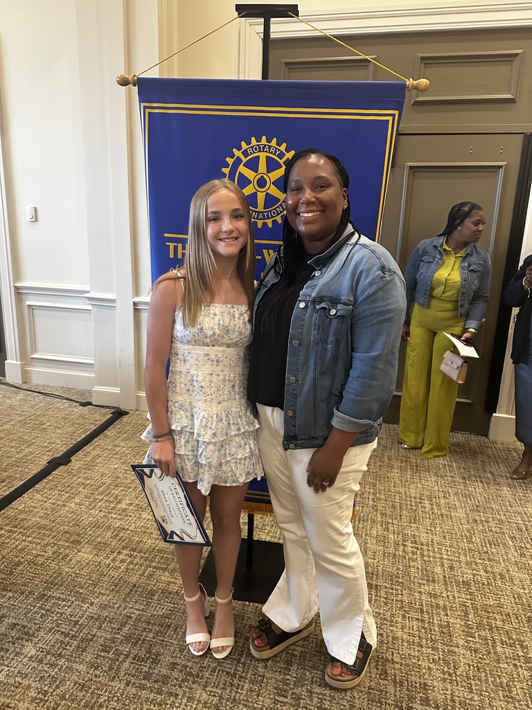 Shea Tracy & Mrs. Jackson - Sunrise Rotary Club Outstanding 8th Grader 2026