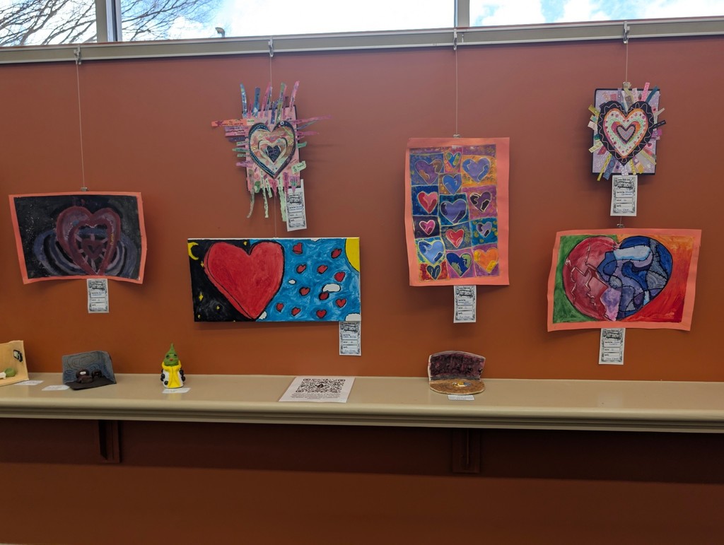 Artwork by young artists of MGM High School and Semmes Middle School at the “Through Their Eyes” Art Reception