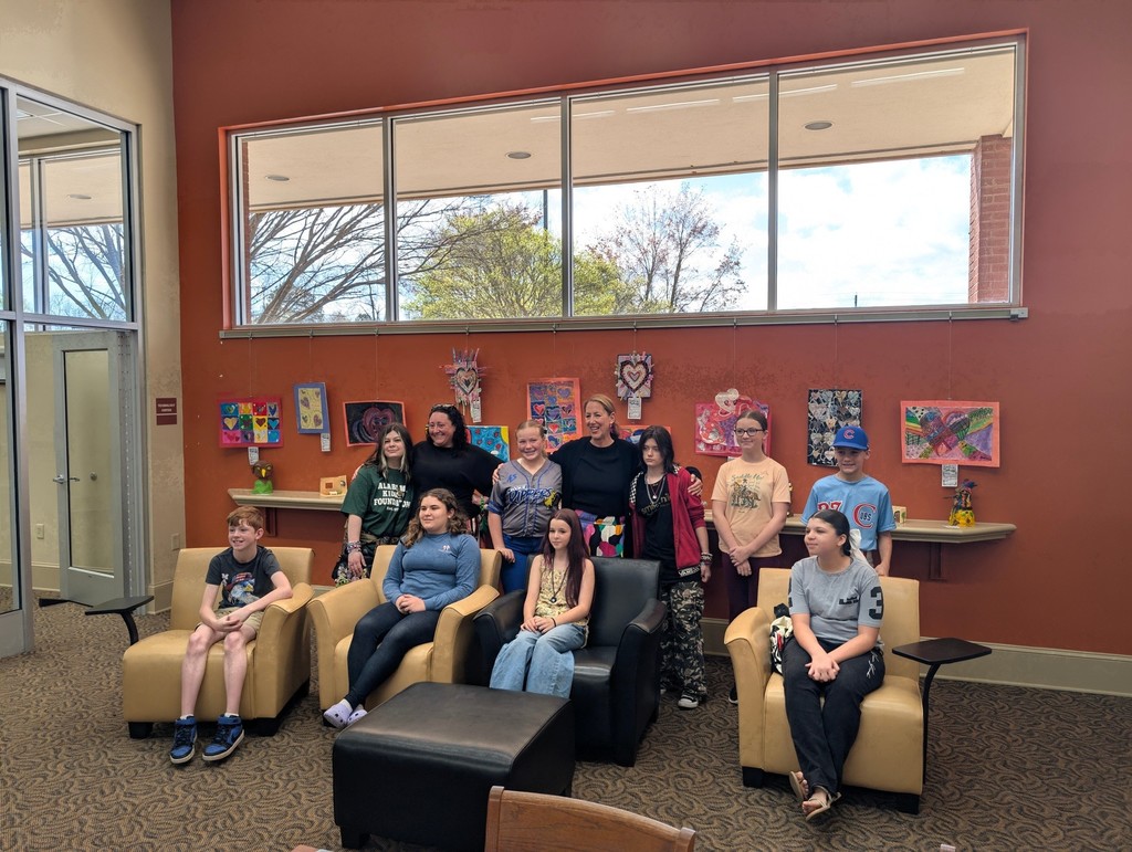 Young Artists of MGM High School and Semmes Middle School at the “Through Their Eyes” Art Reception.