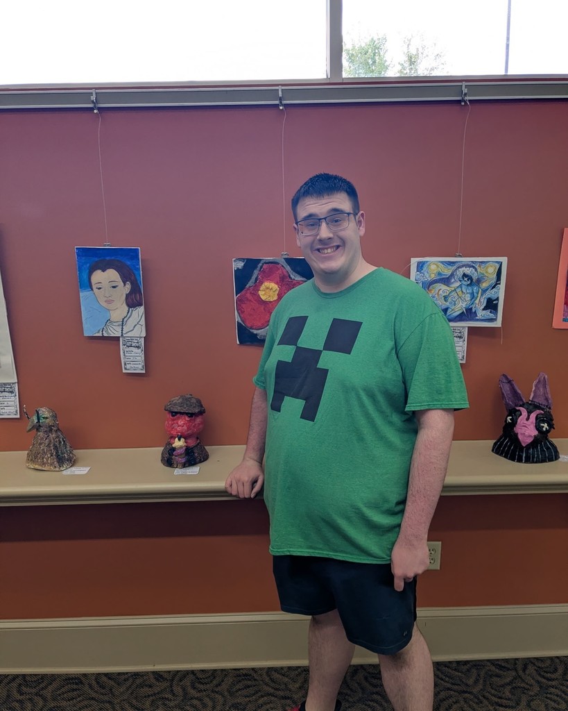 Young Artists of MGM High School at the “Through Their Eyes” Art Reception.