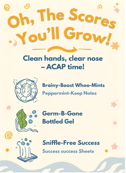 ACAP Items Needed; Peppermints, Hand Sanitizer, and Facial Tissue