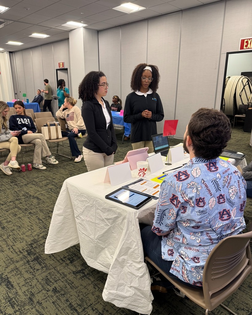 Students competing in the Region 7 Tech Fair.
