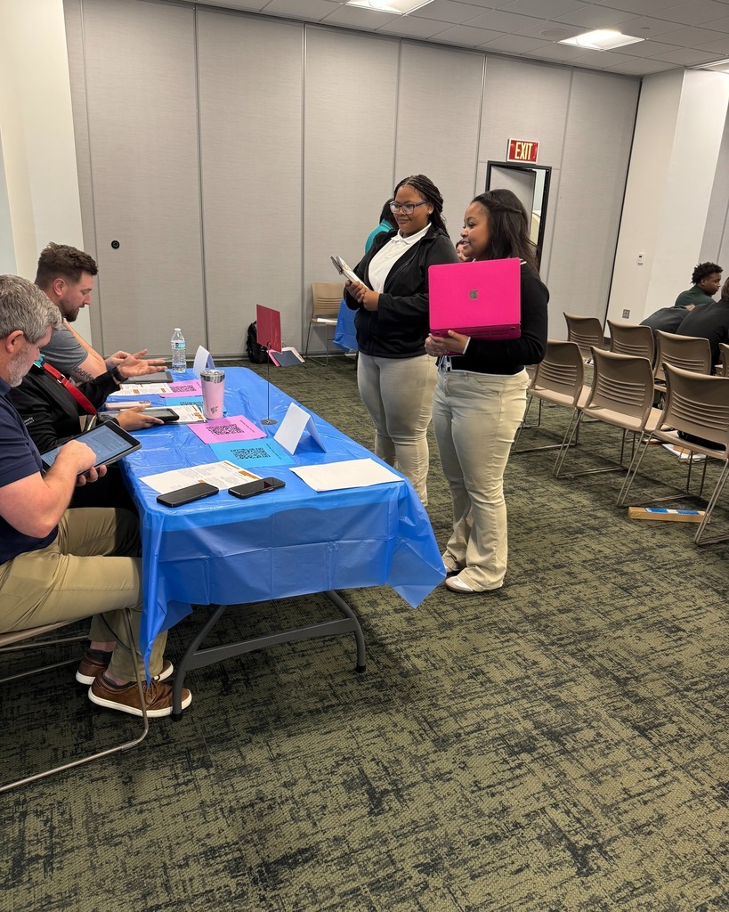 Students competing in the Region 7 Tech Fair.