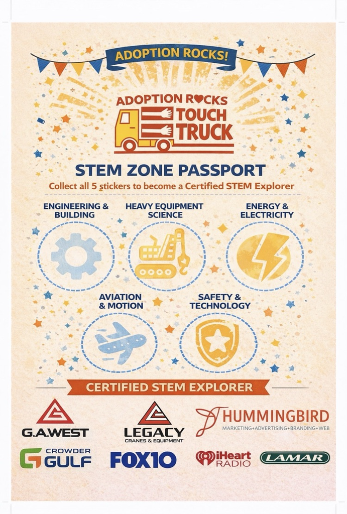 touch a truck stem flyer