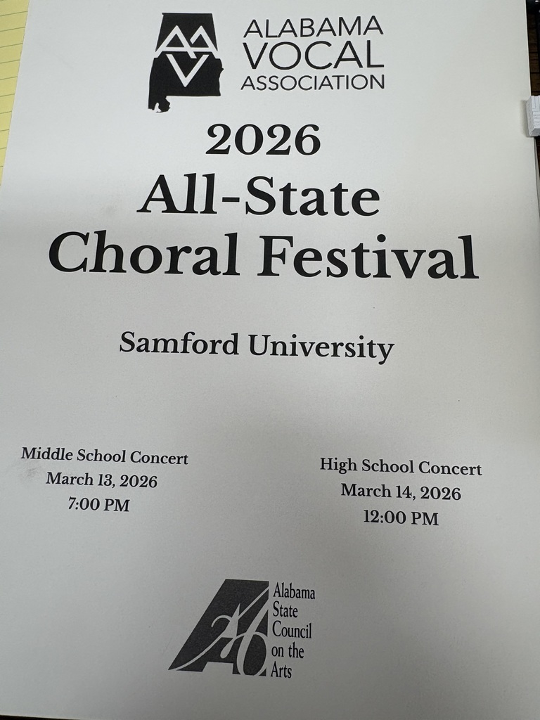 Cover of All State Choir program