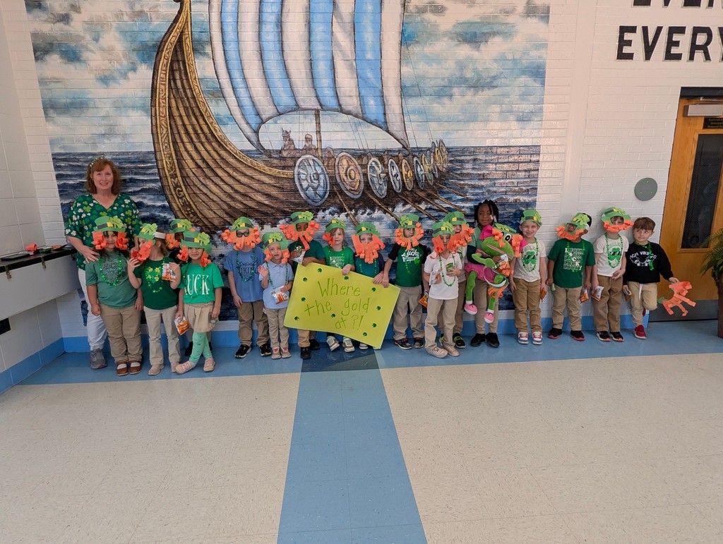 Our Pre-K students disguised themselves as leprechauns.