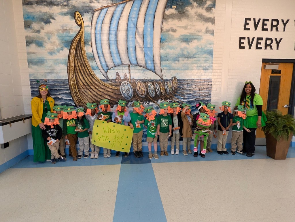Our Pre-K students disguised themselves as leprechauns.