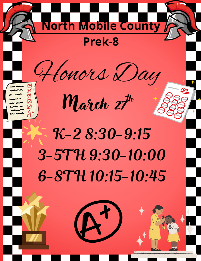 Honors Day March 27th 