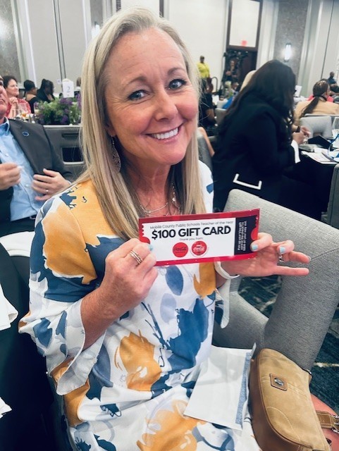 Ms. Tracy Box was honored at the annual Teacher of the Year luncheon.