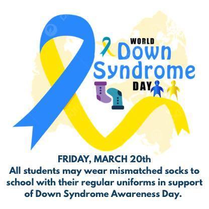 World Down Syndrome day, March 20
