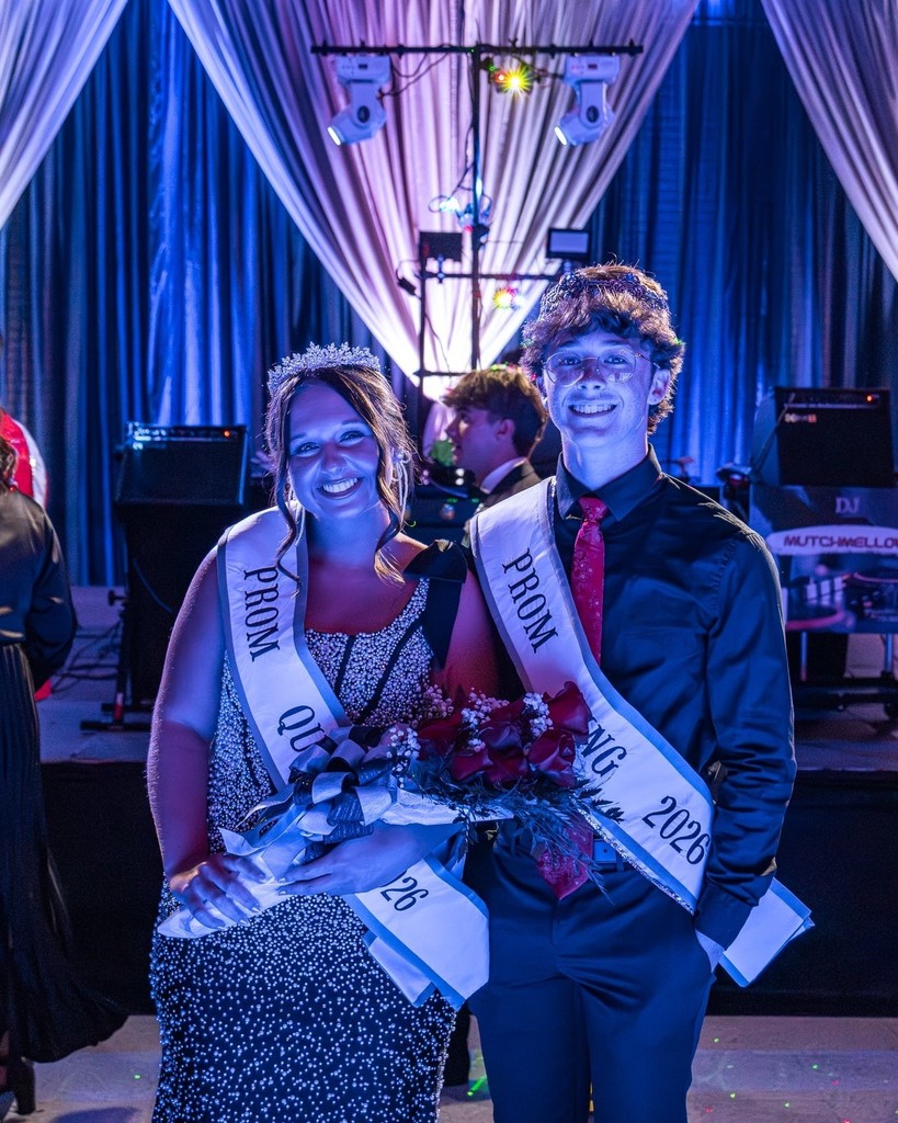 2026 Prom King Aaron Brill and Prom Queen Mallorey Davis