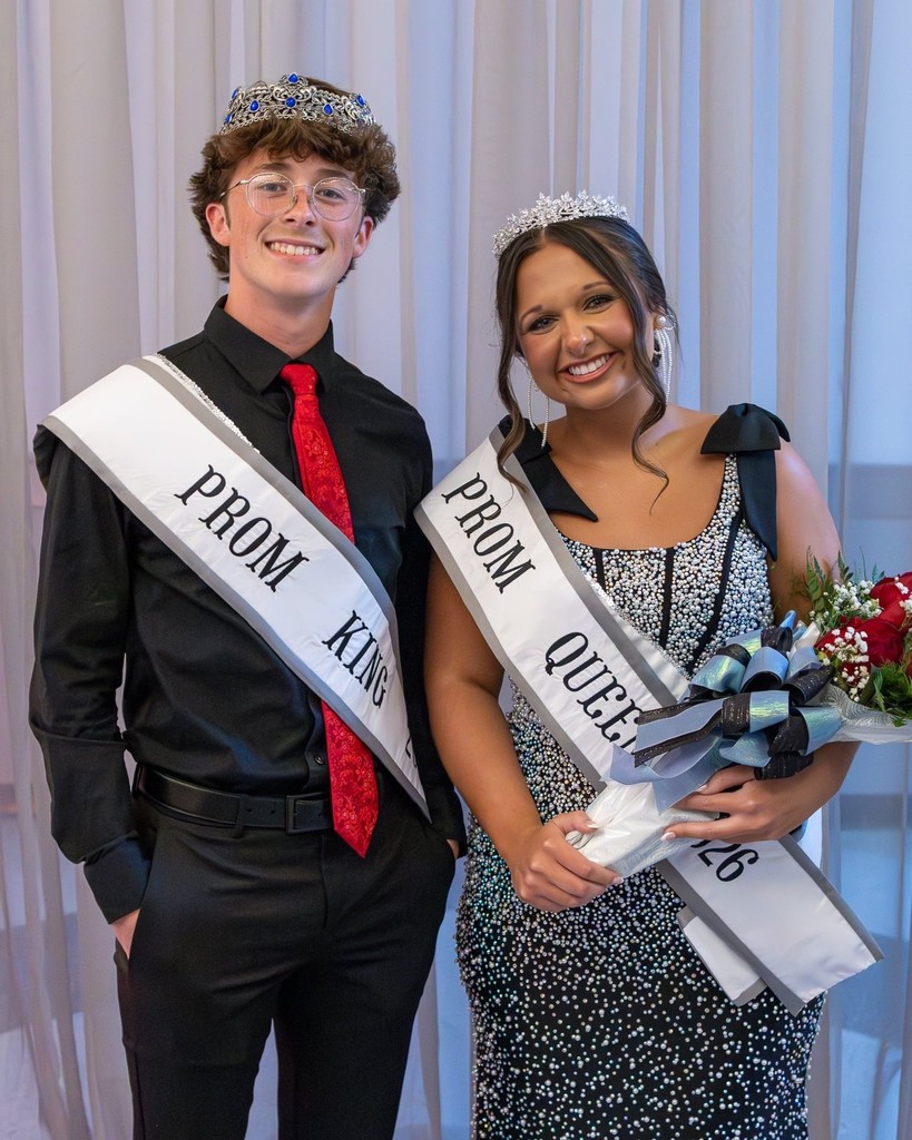 2026 Prom King Aaron Brill and Prom Queen Mallorey Davis