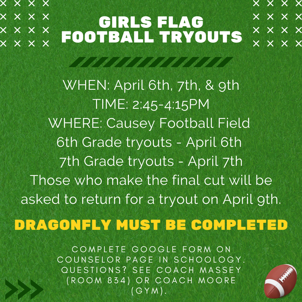 Flag Football Tryouts spring 2026