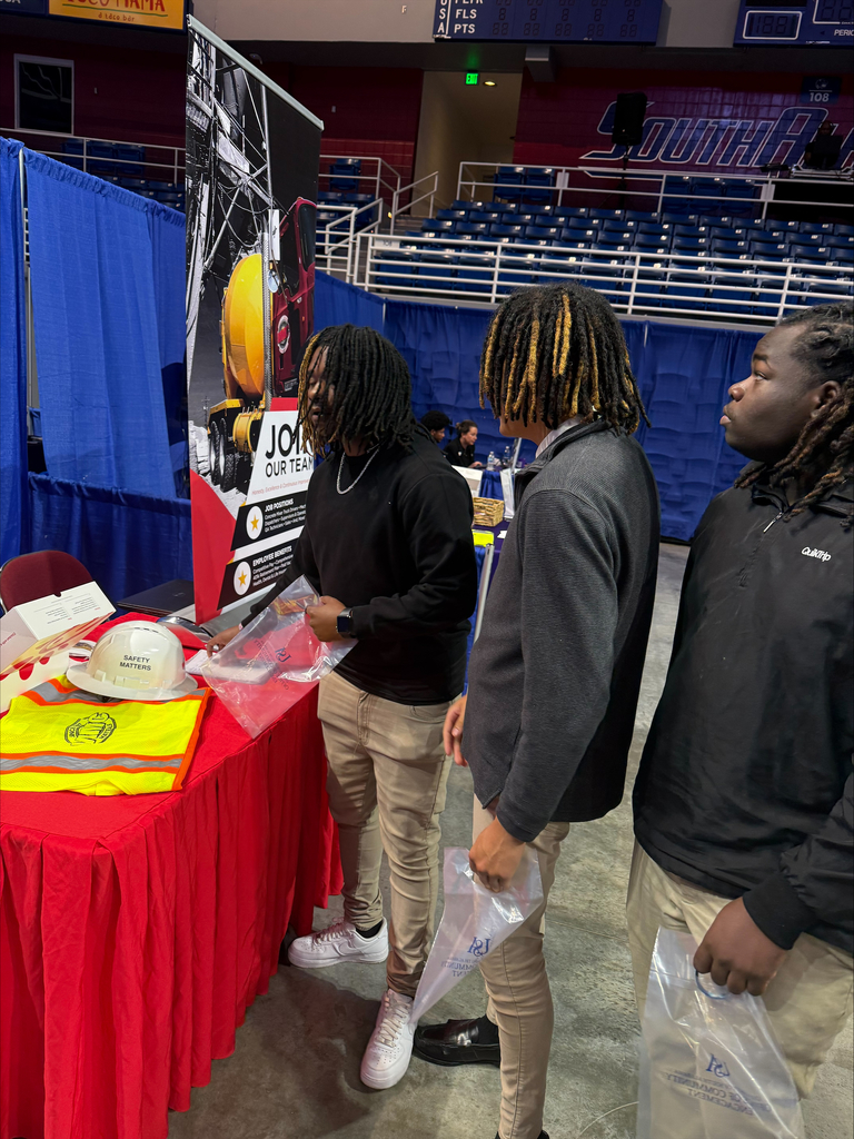 These young men gather information about career and safety at the MMC booth!