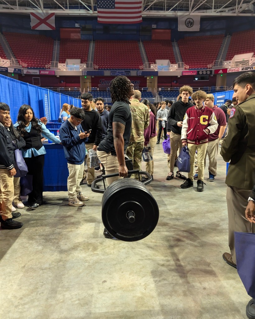 Our senior students attended the MCPSS Career Fair in partnership with the Mobile Chamber of Commerce!.