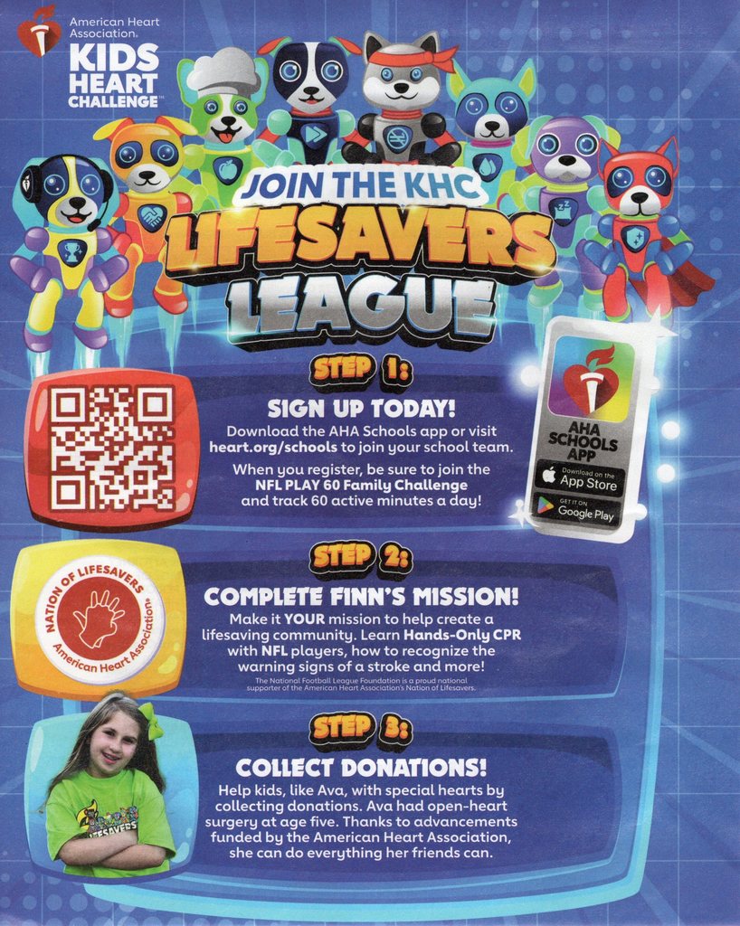 KIds Heart Challenge Flyer