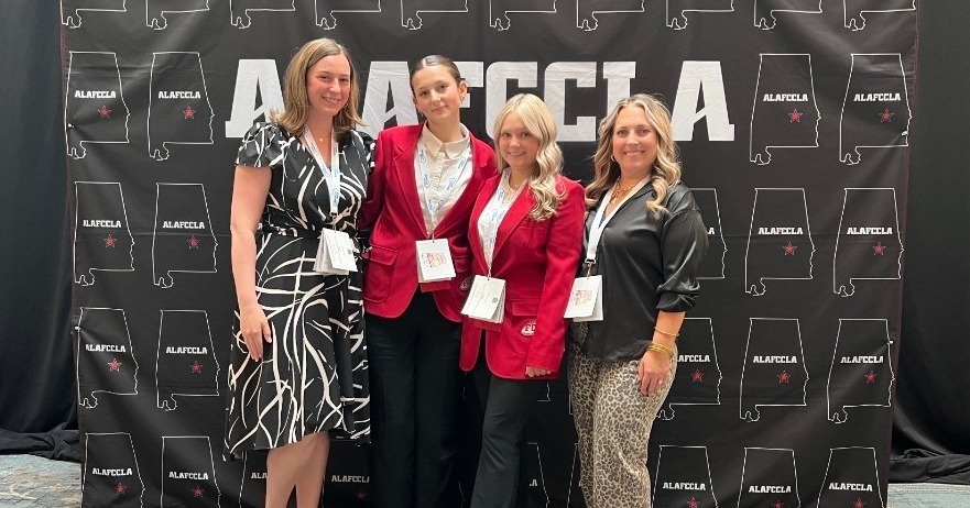 Students from our FCCLA chapter and sponsors at the State Conference in Montgomery.