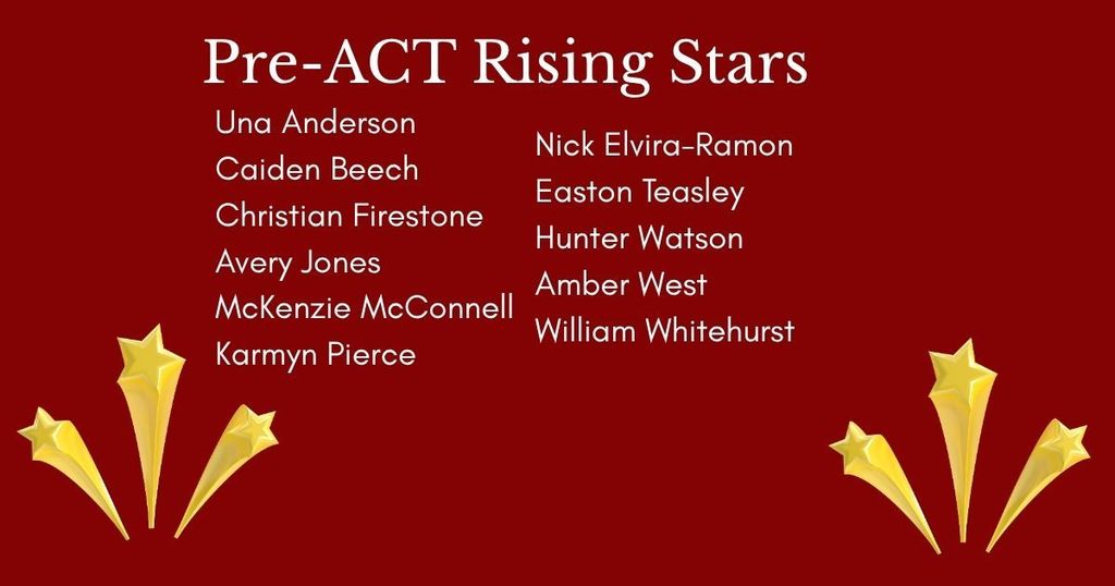 Pre-ACT Rising Stars