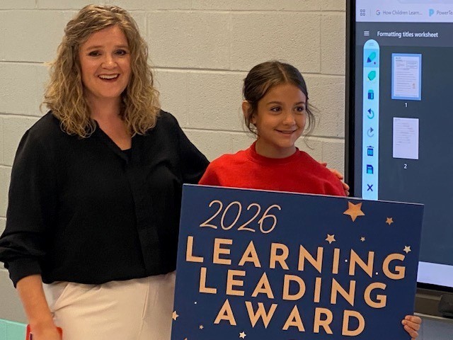 Anniston Byrd and McDavid-Jones Principal Kristy Davis