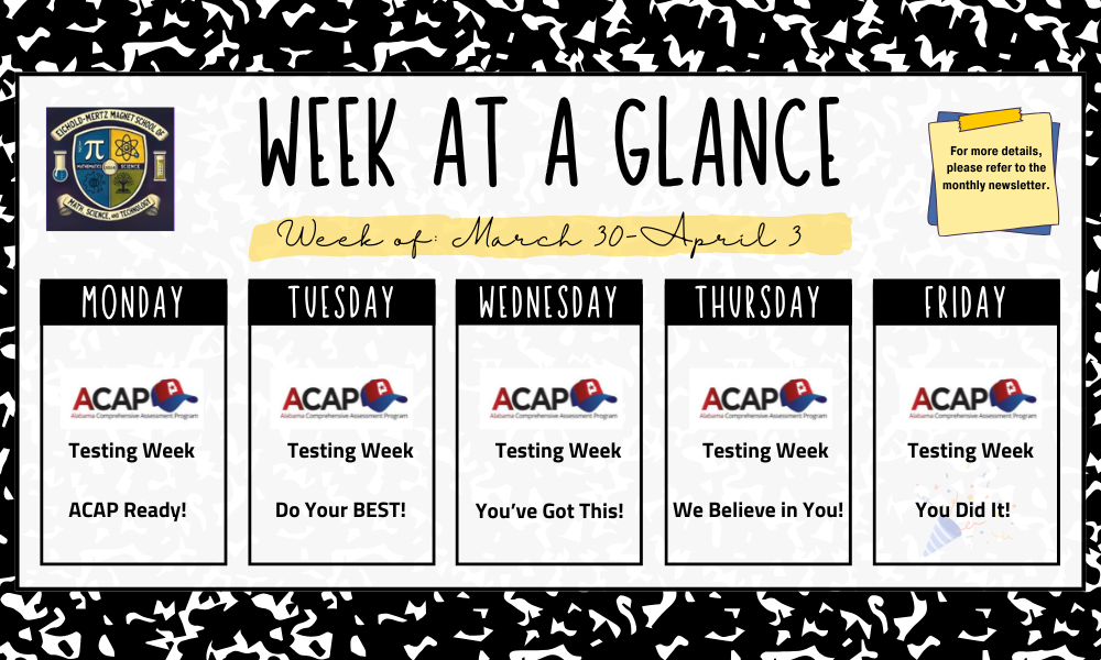 Week At A Glance