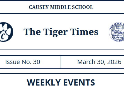 Screenshot of newsletter 3-30-26