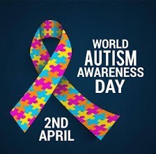 Awareness Ribbon with Puzzle Pieces; World Autism Awareness Day, 2nd April