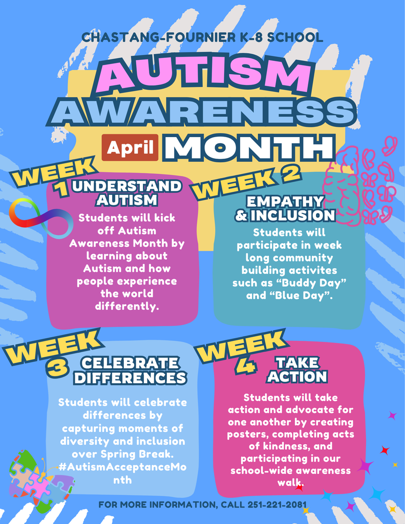 Autism Awareness Month weekly activities