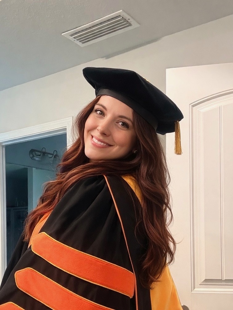 Dr. Smith successfully defended her dissertation to earn a doctorate at Oklahoma State!