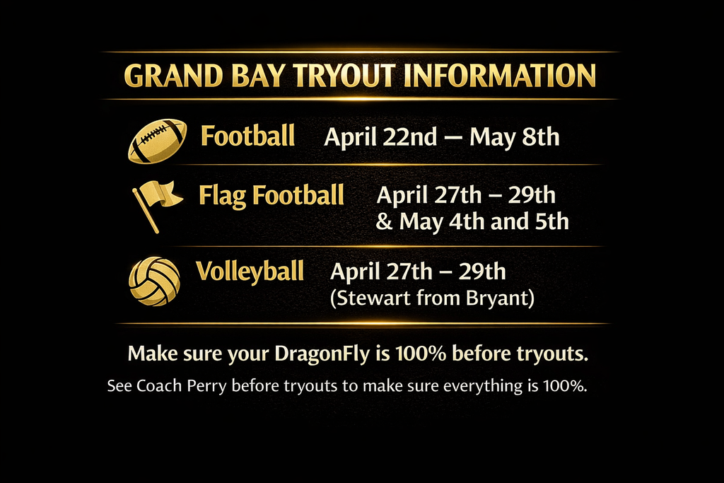 Upcoming GBMS Tryout Information