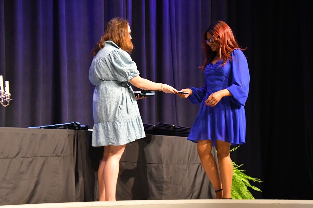 Academic Celebration, recognizing students who earned an Academic Bar or Letter, as well as inducting new members into the National Honor Society and National Technical Honor Society.