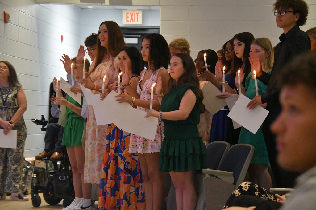Academic Celebration, recognizing students who earned an Academic Bar or Letter, as well as inducting new members into the National Honor Society and National Technical Honor Society.