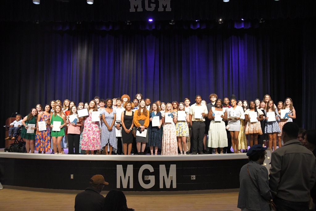 Academic Celebration, recognizing students who earned an Academic Bar or Letter, as well as inducting new members into the National Honor Society and National Technical Honor Society.