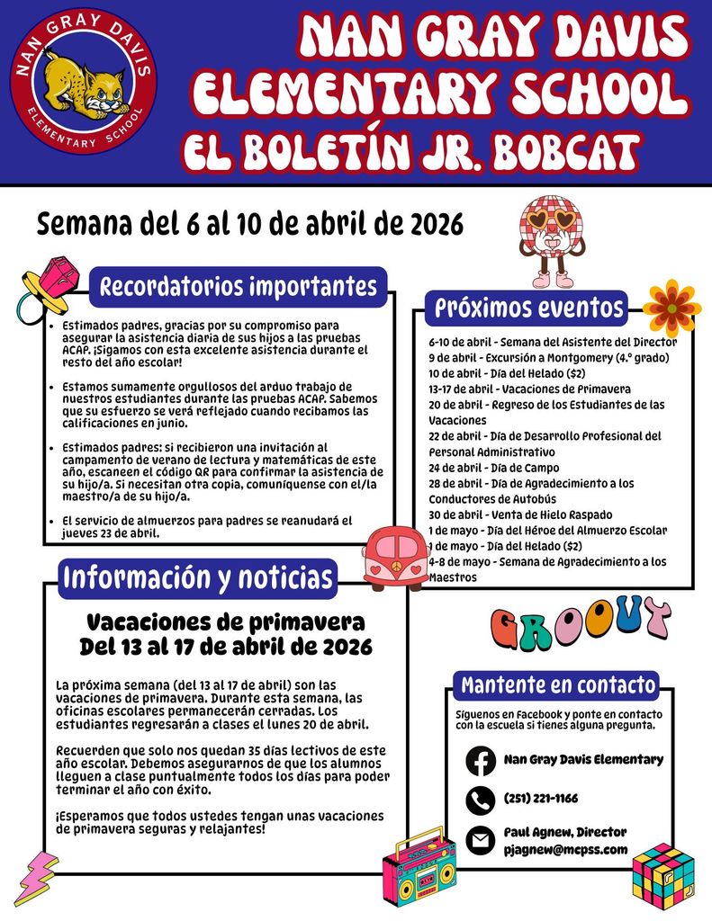 Parent Newsletter 4-6-26 (Spanish)