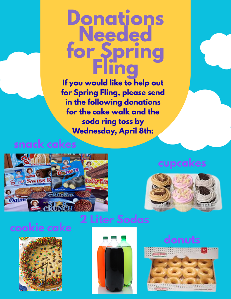 Spring Fling Donations