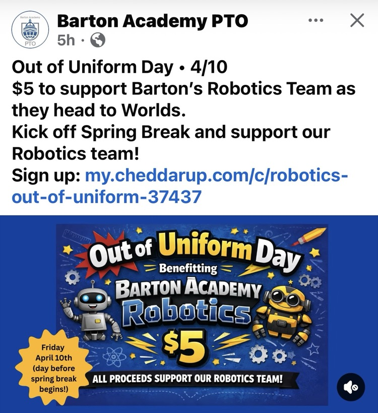 Robotics Out of Uniform Fundraiser