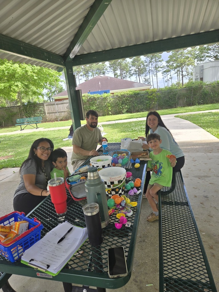Our Pre-K students hopped into spring with a fun-filled egg hunt, a picnic, and a special visit from the Easter Bunny!