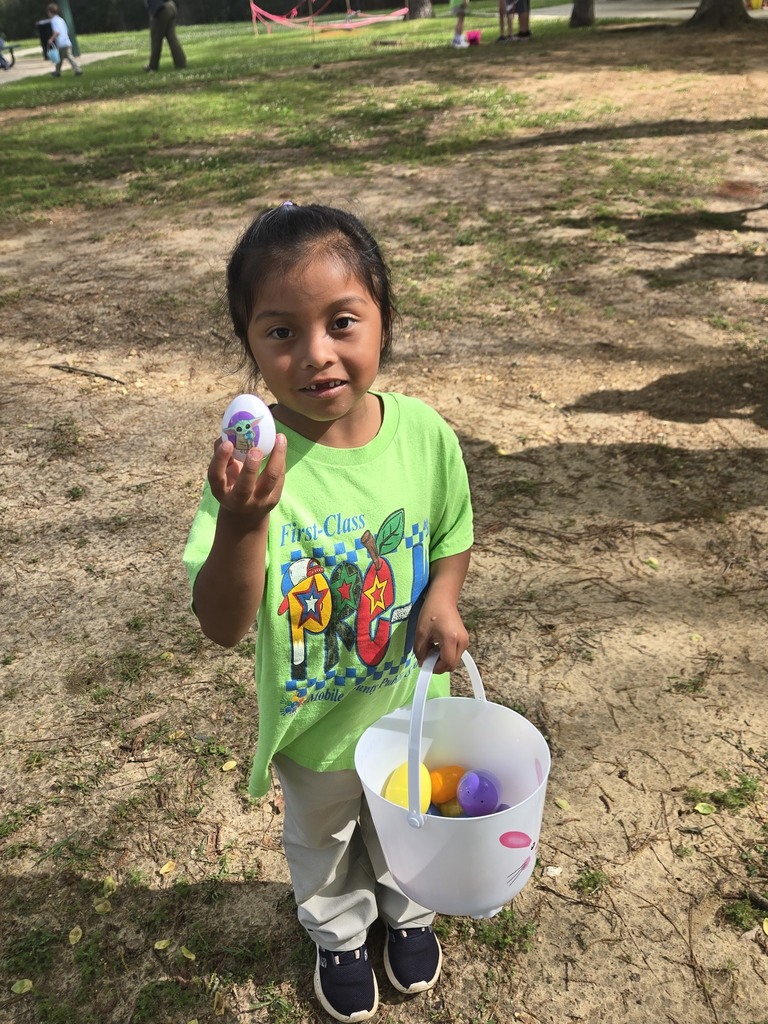 Our Pre-K students hopped into spring with a fun-filled egg hunt, a picnic, and a special visit from the Easter Bunny!