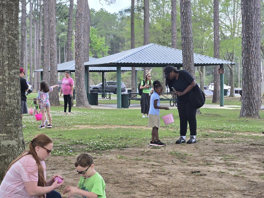 Our Pre-K students hopped into spring with a fun-filled egg hunt, a picnic, and a special visit from the Easter Bunny!