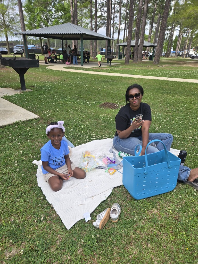 Our Pre-K students hopped into spring with a fun-filled egg hunt, a picnic, and a special visit from the Easter Bunny!