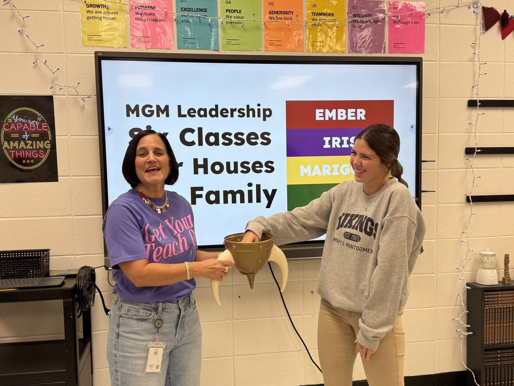 Leadership student selecting her house.