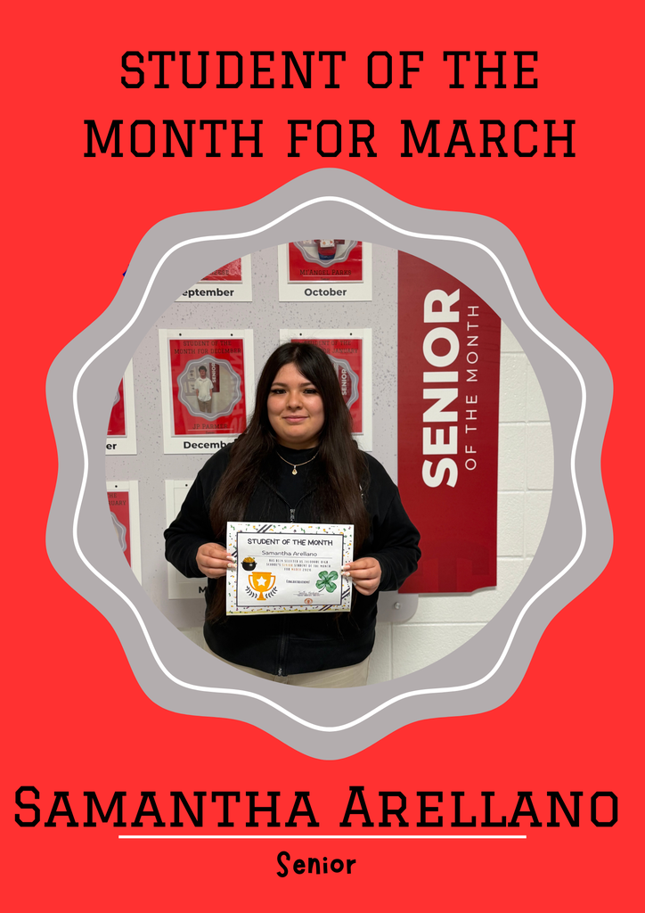 Senior Student of the Month - Samantha Arellano