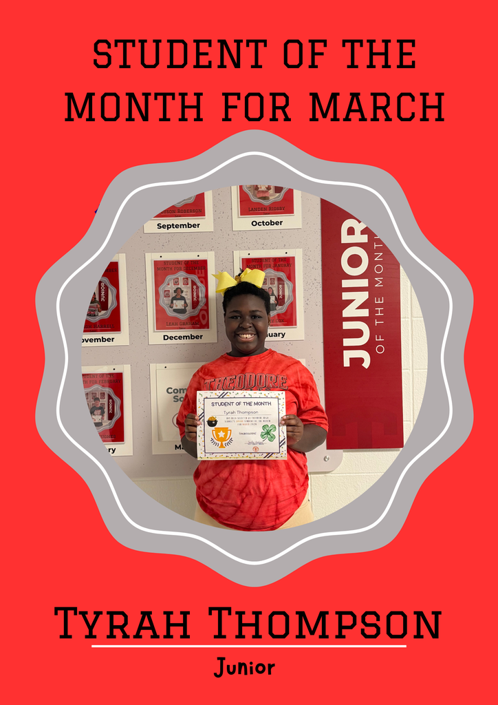 Junior Student of the Month - Tyrah Thompson