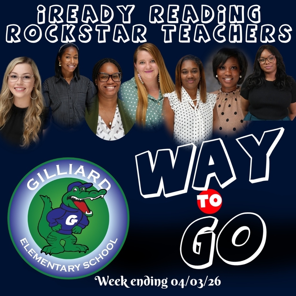 Congratulations to our iReady Rockstar Classes for last week ending 4/03/26. These classes maintained an 85% accuracy in passed lessons in reading and/or math. Way to go!