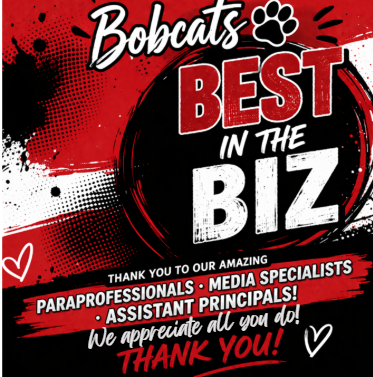 Thank you to our Paraprofessionals, Media Specialists, and Assistant Principals for all they do!