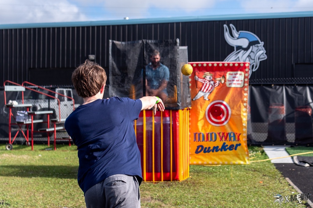 Students enjoying Spring Fling.